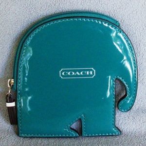 Coach Bags - Coach Turquoise Elephant coin case purse Coach Bags - Coach Turquoise Elephant coin case purse